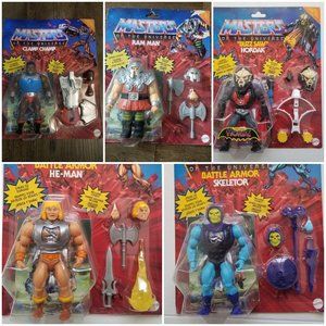 9 MOTU 5.5" figures - Masters of the Universe Deluxe and other figures